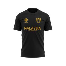 T-shirt Malaisie LIHSAN - Noir et or
