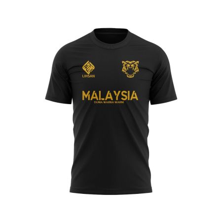 T-shirt Malaisie LIHSAN - Noir et or