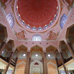 Tour Putrajaya - Masjid Putra, la mosquée rose